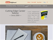 Tablet Screenshot of careerenlightenment.com